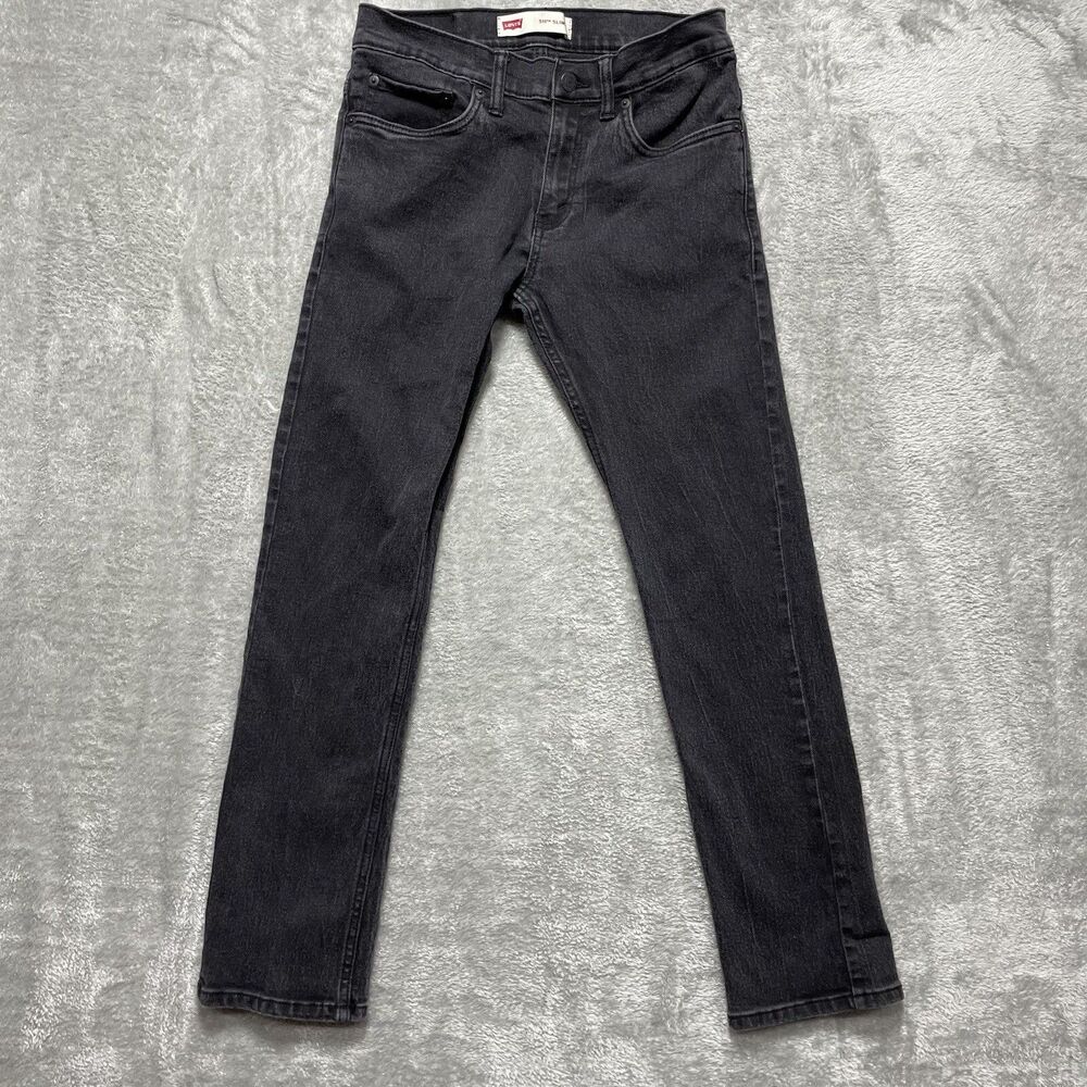 Levi's Jeans Boy's 16 Black Denim 511 Slim Straight Leg Casual Classic 28x28